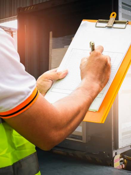 warehouse-worker-holding-clipboard-his-control-loading-cargo-boxes-into-shipping-container